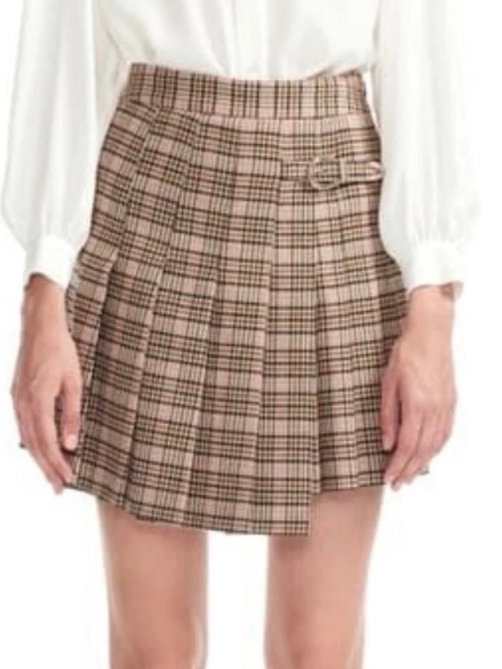 Maje Jilo Plaid Skirt - Size 40